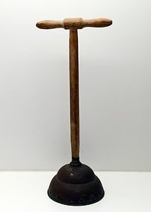 Most of our residents have never heard of a plunger, lest of all have bought one. They look a little like this, for future reference.